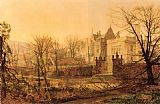 John Atkinson Grimshaw Knostrop Hall Early Morning painting
